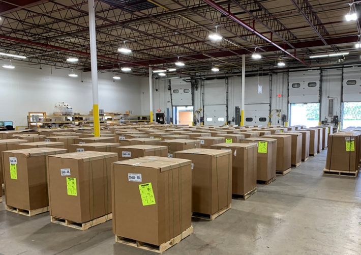 A warehouse full of boxes